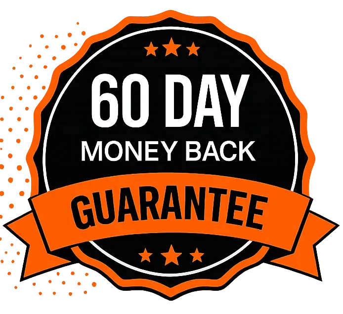 60 Day Money Back Guarantee badge